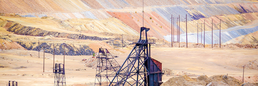 Photograph of a mining headframe in Butte
