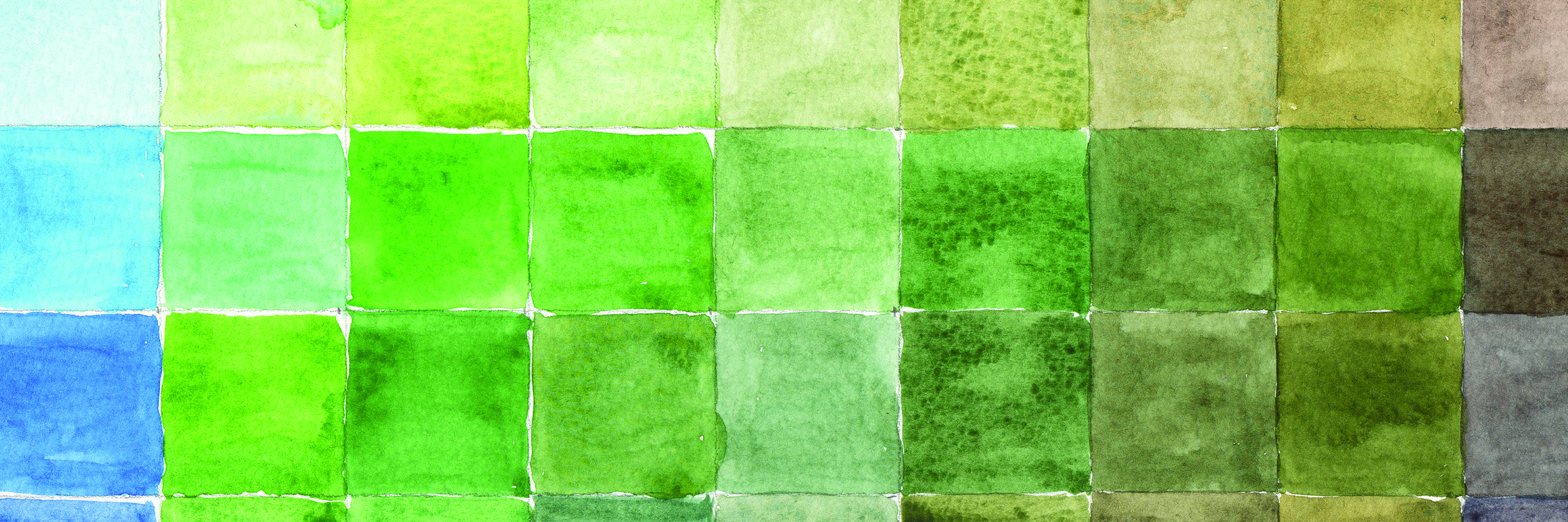 Image of a grid of watercolor squares