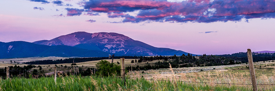 sunset in Montana